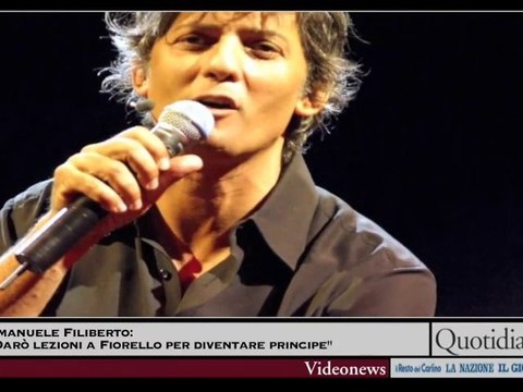 Emanuele Filiberto: ''Darò lezioni a Fiorello per diventare principe''