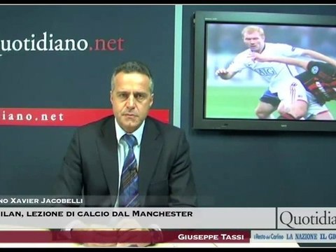 Milan, lezione di calcio dal Manchester