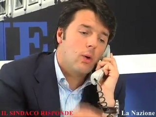 Filo diretto a La Nazione, Renzi parla con i fiorentini