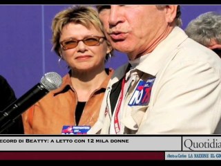 Record di Beatty: a letto con 12 mila donne