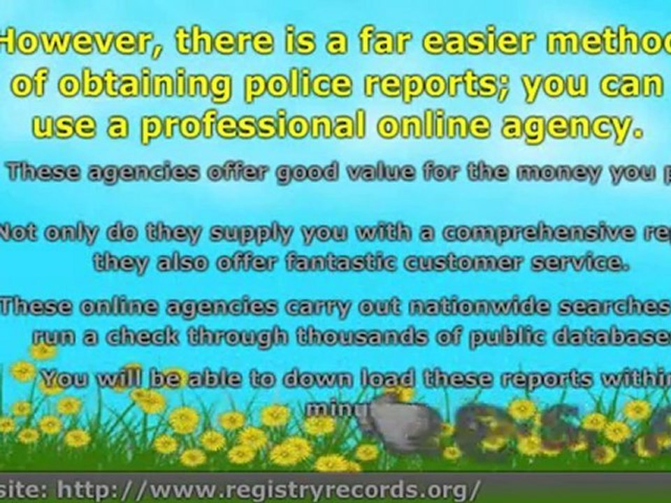 Police Records Can Reveal Substantial Information