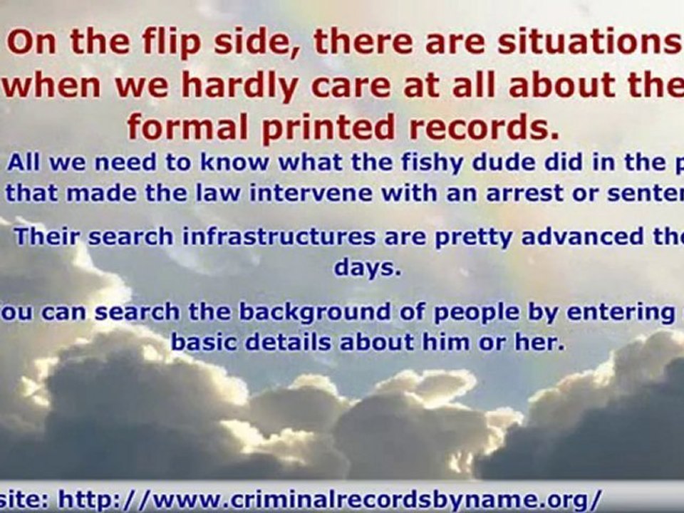 Unearthing Criminal Records - The Practical Options