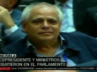 Ministros venezolanos comparecieron ante el Parlamento