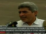 Confirman que se realiza sin inconvenientes la recuperación de Marcos Baquero