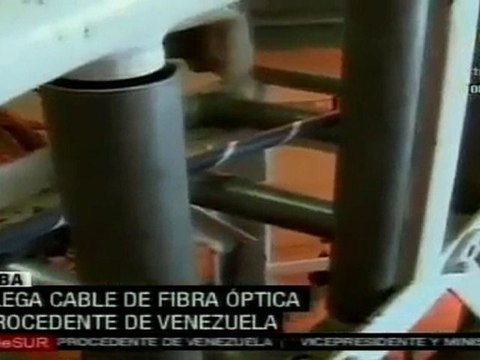 Llega a Cuba cable de fibra óptica procedente de Venezuela