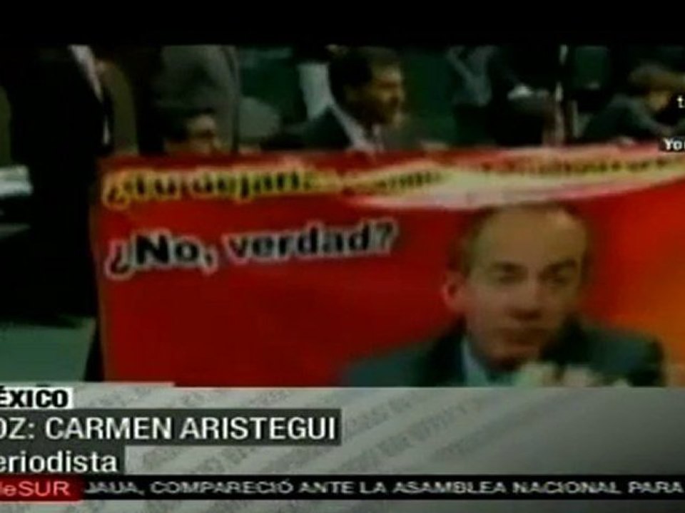 Carmen Aristegui comenta supuesto alcoholismo de presidente Calderón