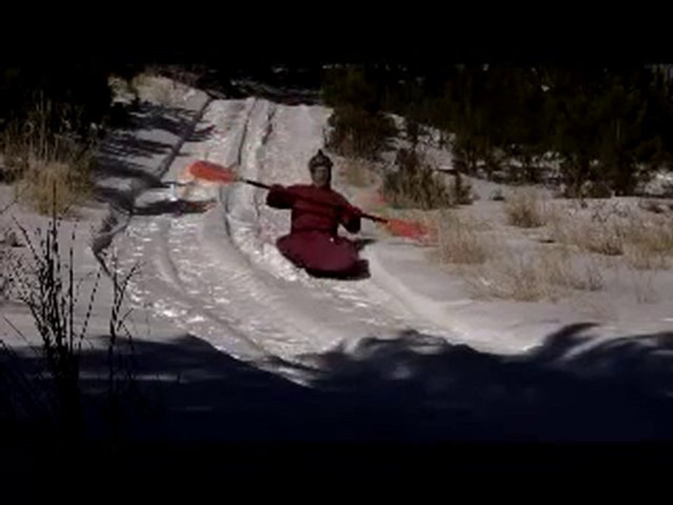 Snow Kayaking