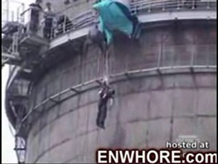 Girl Has A Bad Base Jump