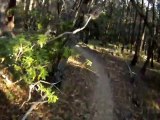 Australia NSW South Coast - MTB Singletrack Helmet Cam - Tathra Poo Pond Singletrack