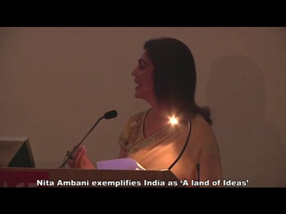 Nita Ambani personifies India as 'A land of Ideas'
