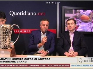 Sabatini: questa coppa ci aiuterà a tornare grandi