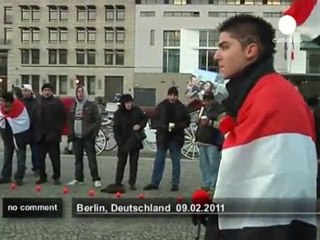 Manifestation anti-Mubarak à Berlin - no comment