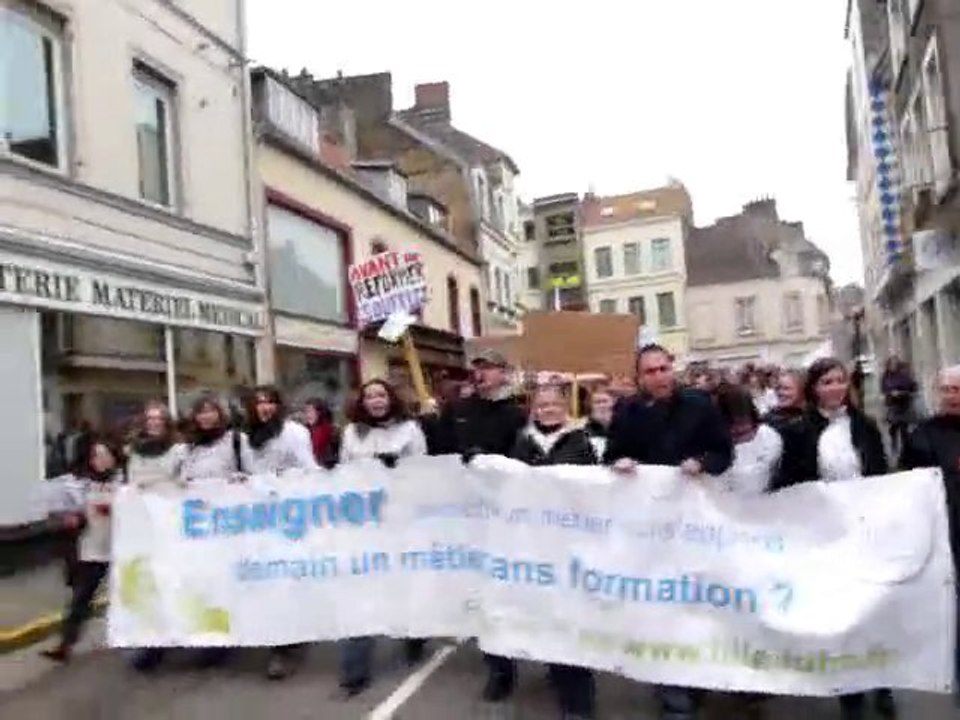 Manifestation des enseignants à Boulogne-sur-Mer