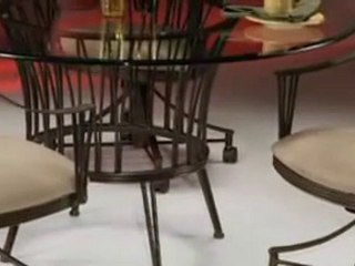 The Metropolitan Dining Set Caster Chairs