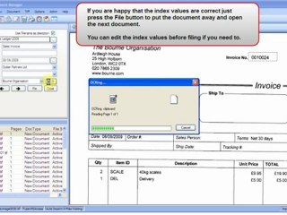 Filing with OCR templates in Scan and Document Manager