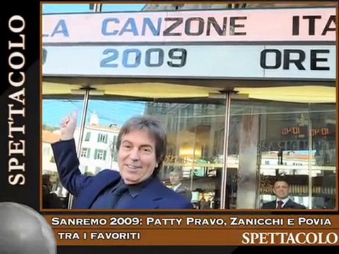 Sanremo 2009: Patty Pravo, Zanicchi e Povia tra i favoriti