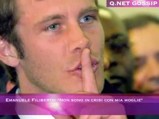 Emanuele Filiberto: "Non sono in crisi con mia moglie"