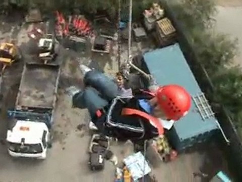 Abseiling 130 feet Face First for Julia's House Dorset Childrens Hospice