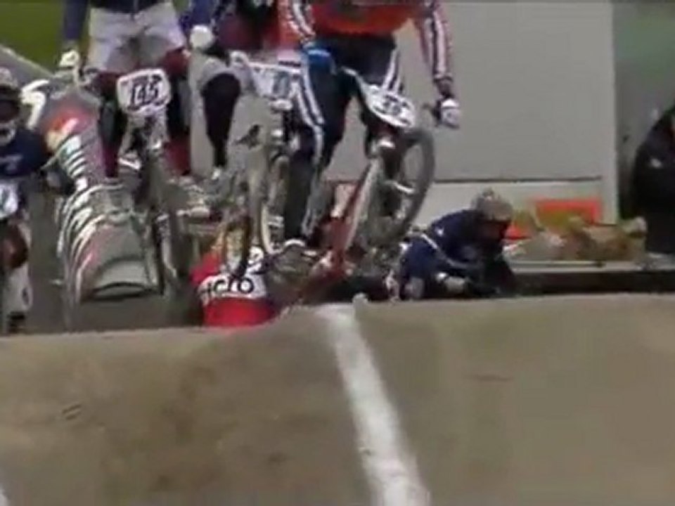 BMX Supercross Camera Crash - Copenhagen
