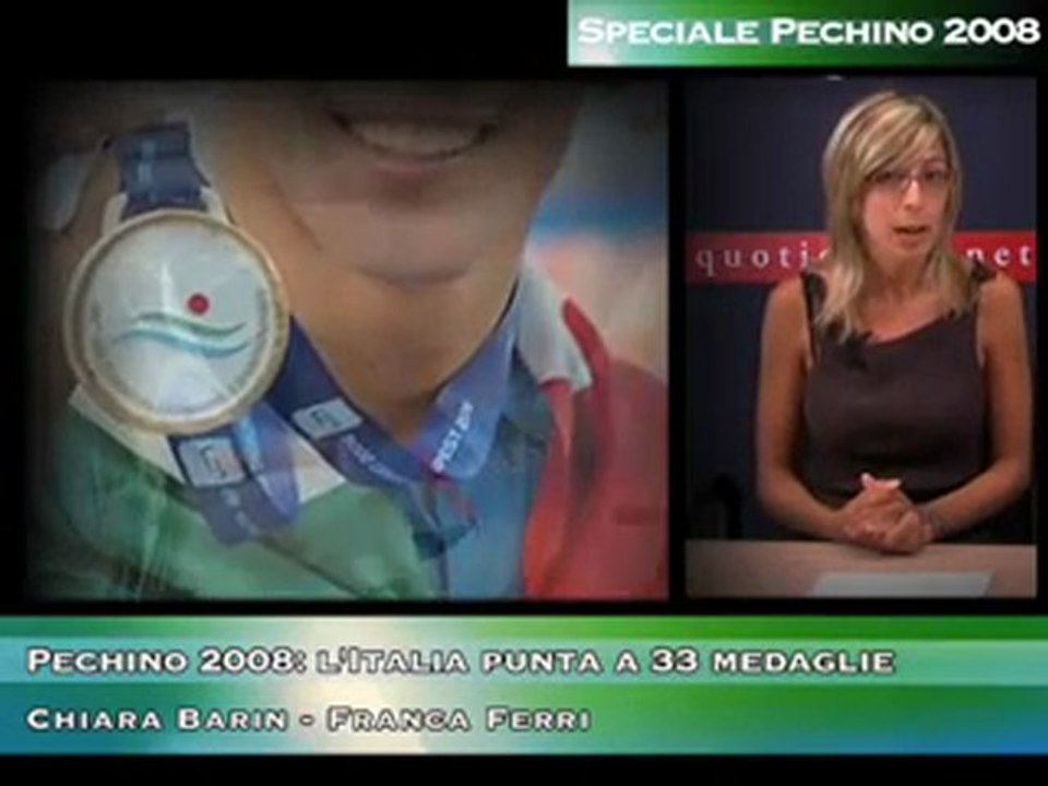 Pechino 2008: l'Italia punta a 33 medaglie