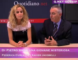 Di Pietro bacia una giovane misteriosa