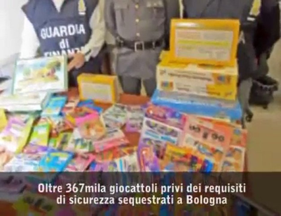 Giocattoli cinesi pericolosi, sequestrati 367 mila pezzi