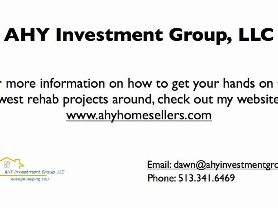 Find rehab projects in Mason Ohio