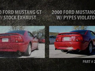 Pypes Violator vs Stock Exhaust 99-04 Mustang GT