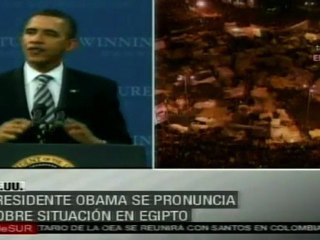 Obama ofrece a Egipto apoyo para "transición ordenada hacia la democracia"