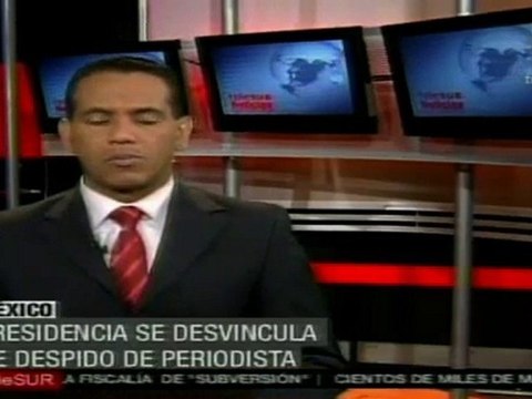 Presidencia mexicana se desvincula de despido de periodista Aristegui