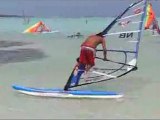 Windsurfing classic freestyle practice