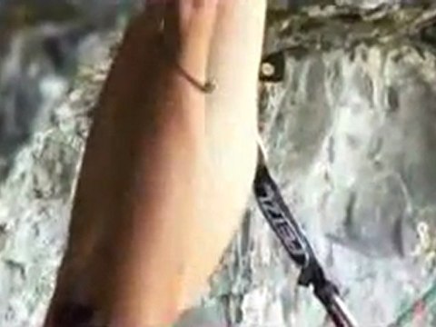 Steve McClure climbing Northern Exposure