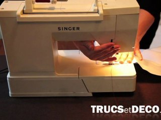 Le point droit à la machine à coudre par TrucsetDeco.com