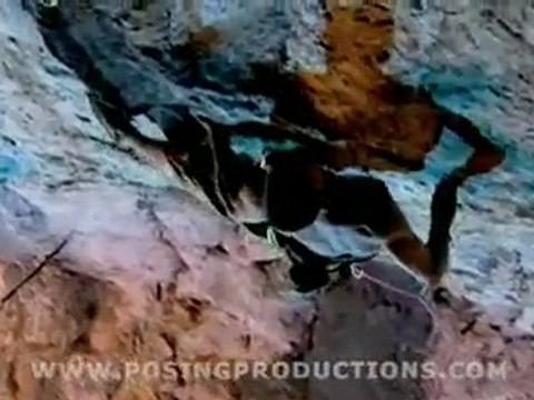 Steve McClure flashes an 8b