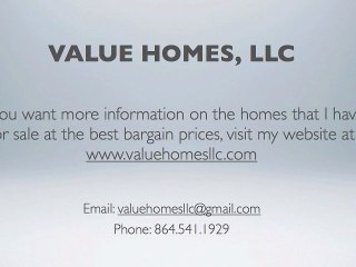 Bargain Properties in Spartanburg South Carolina