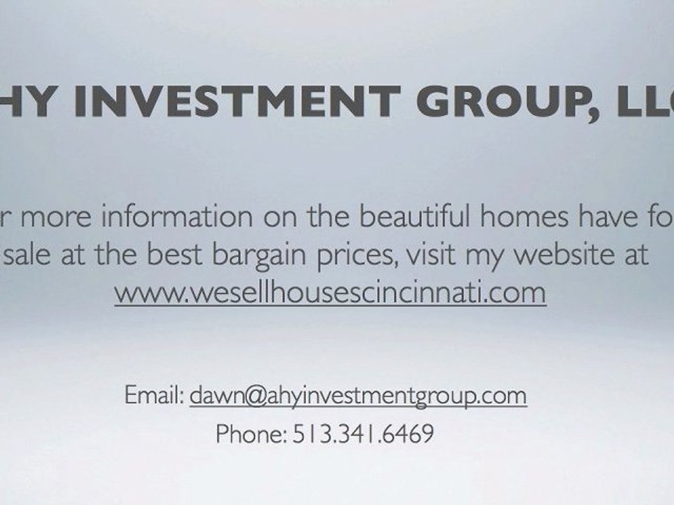Bargain Properties in Cincinnati Ohio