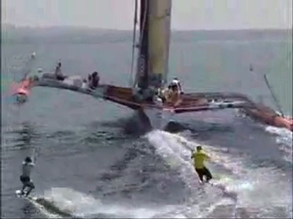 haha.. trimaran wakeboarding