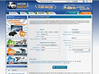Passer une commande sur Mister-Auto.com