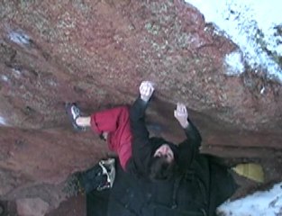 Trice V11, Flagstaff,  Carlo Traversi get the 2nd (or 3rd) ascent of a long standing test piece
