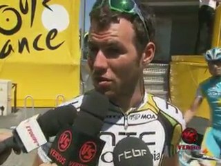 Mark Cavendish interview after Stage 4 of the Tour De France