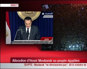 Discours de Moubarak du 10/02/2011