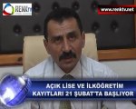 AÇIK LİSE VE İLKÖĞRETİM  KAYITLARI 21 ŞUBAT'TA BAŞLIYOR