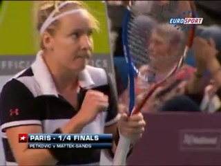 WTA Paris: Kvitova ve Mattek-Sands yarı finalde
