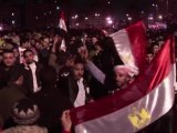 Explosion de joie au Caire après l'annonce du départ de Moubarak