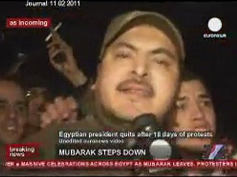11fev2011 interview d'Egyptiens sur Mubarak le Déchu