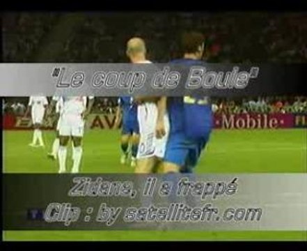 coup de boule - zidane il a frappé