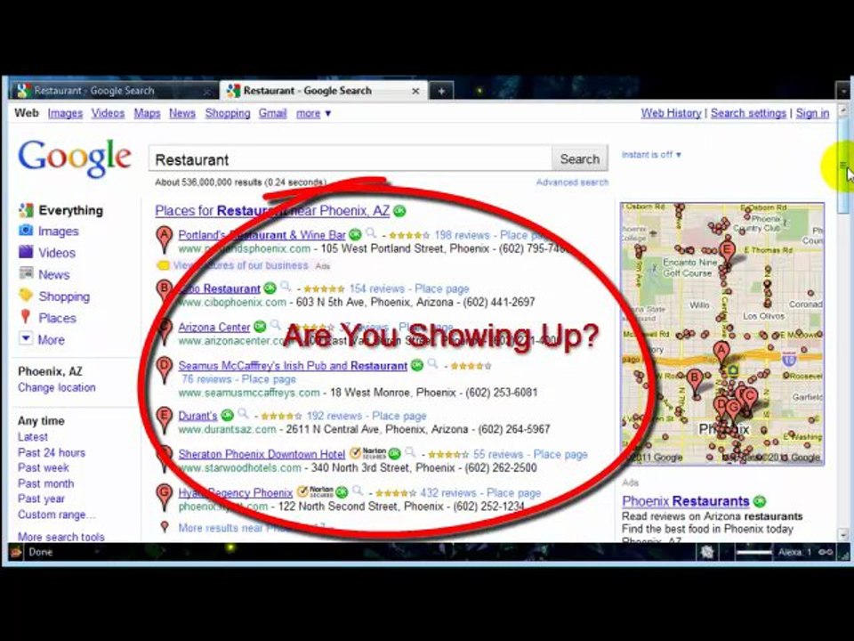 Marketing A Restaurant with Google Maps