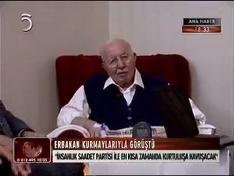 Milli Görüş Lideri Erbakan, Kurmayları İle Biraraya Geldi