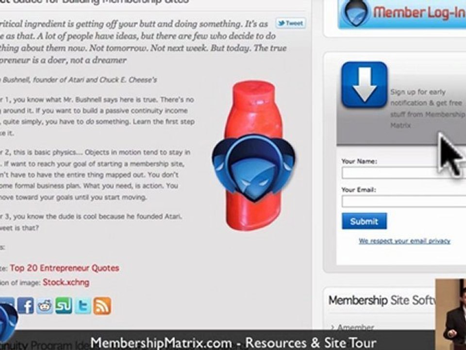 Membership Site Resources - Tour the Blog