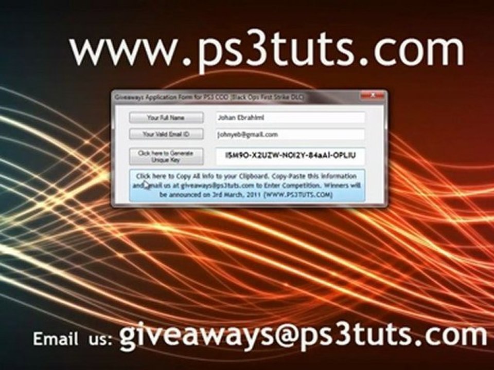 Giveaways Call of Duty Black Ops First Strike Map Pack PS3